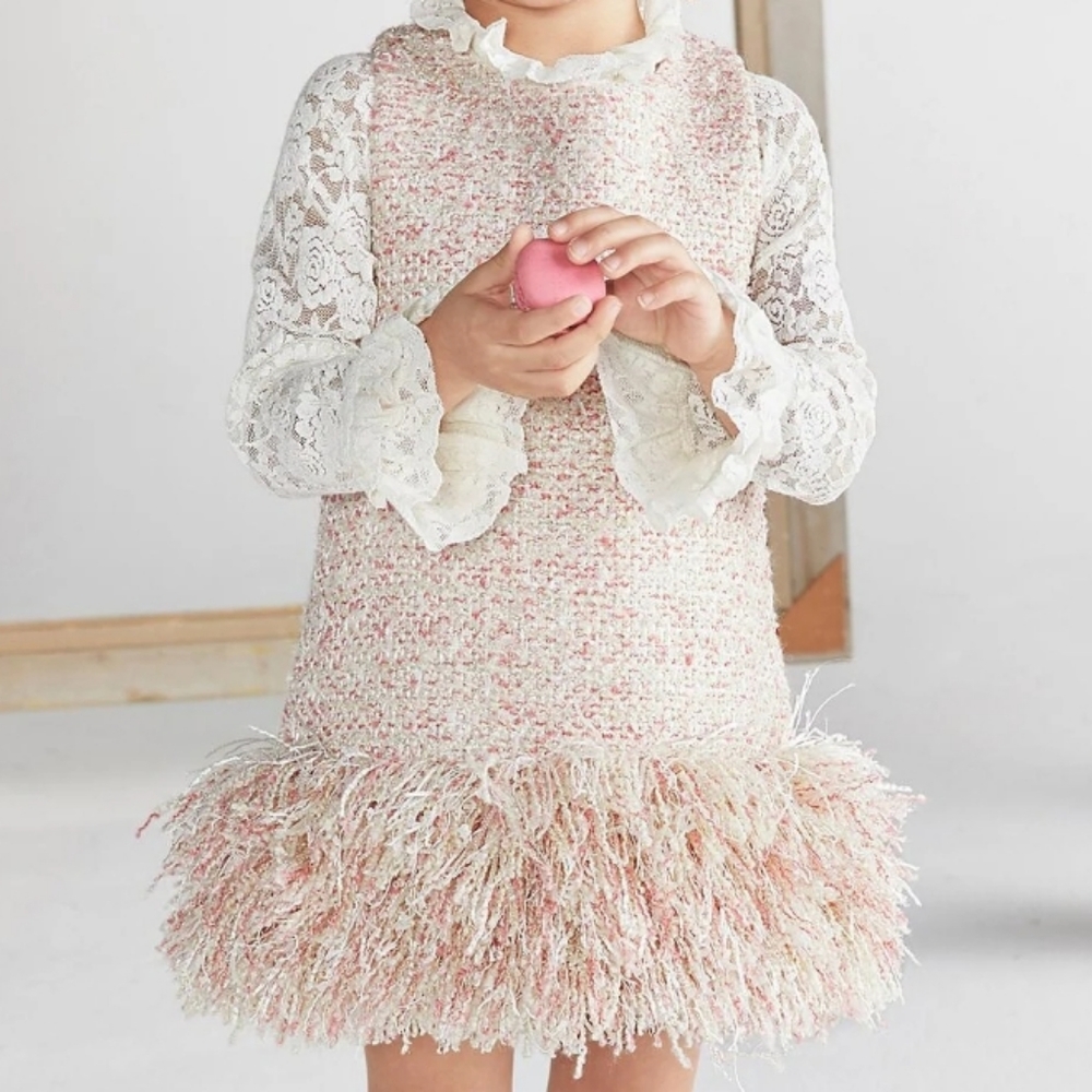 M. L. KIDS FRINGE DRESS